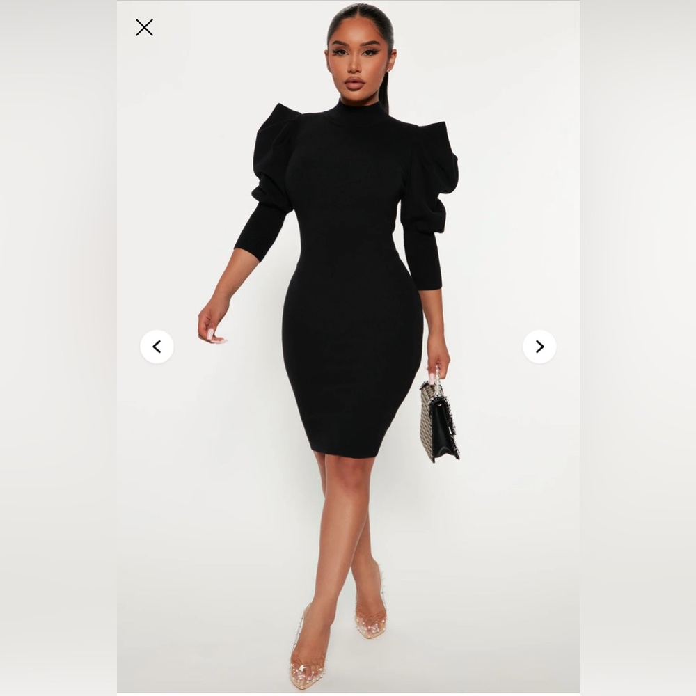 Fashion nova black dress